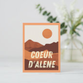 Coeur d Alene, landschap Idaho Mountains Briefkaart (Staand voorkant)