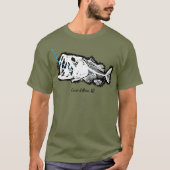 COEUR D'ALENE - ÉÉN BAD BASS GESWALLOWDE IDAHO T-SHIRT (Voorkant)