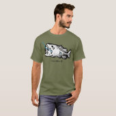 COEUR D'ALENE - ÉÉN BAD BASS GESWALLOWDE IDAHO T-SHIRT (Voorkant volledig)