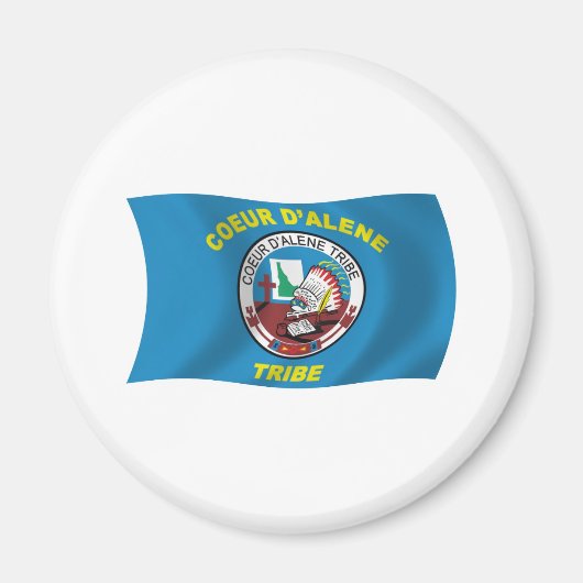 Coeur d'Alene Flag Magnet (Voorkant)