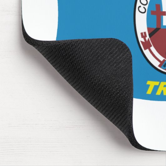 Coeur d'Alene Flag Mousepad Muismat (Hoek)