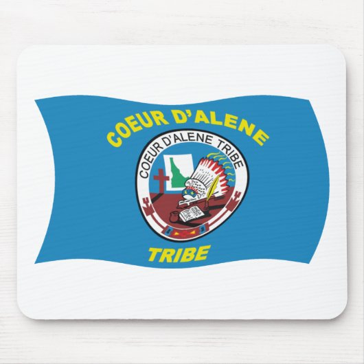 Coeur d'Alene Flag Mousepad Muismat (Voorkant)