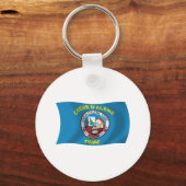 Coeur d'Alene Flag Sleutelhanger (Voorkant)