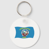 Coeur d'Alene Flag Sleutelhanger (Voorkant)