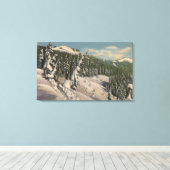 Coeur d'Alene, ID - Coeur d'Alene Canvas Afdruk (Insitu (Houten vloer))