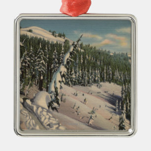 Coeur d'Alene, ID - Coeur d'Alene Metalen Ornament