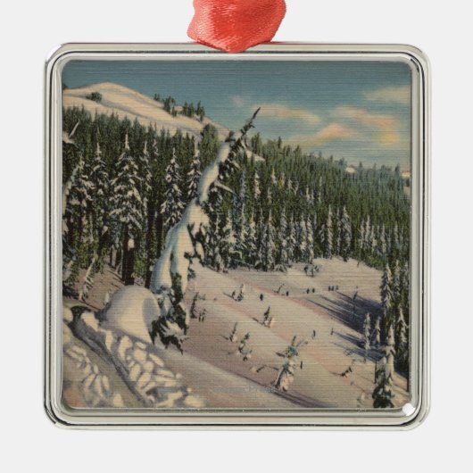 Coeur d'Alene, ID - Coeur d'Alene Metalen Ornament (Voorkant)