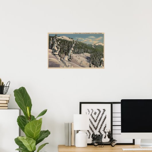 Coeur d'Alene, ID - Coeur d'Alene Poster (Thuiskantoor)