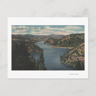 Coeur d'Alene, ID - Uitzicht Beauty Bay Briefkaart
