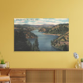 Coeur d'Alene, ID - Uitzicht Beauty Bay Canvas Afdruk (Insitu (Woonkamer))