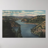 Coeur d'Alene, ID - Uitzicht Beauty Bay Poster (Voorkant)