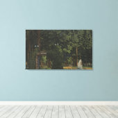 Coeur d'Alene, ID - Uitzicht City Park Canvas Afdruk (Insitu (Houten vloer))