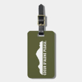 Coeur d'Alene Idaho Alsjeblieft Bagagelabel (Voorkant verticaal)