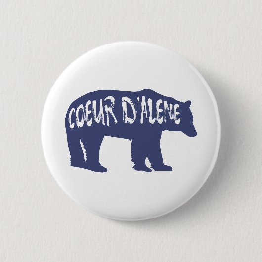 Coeur d'Alene Idaho Beer Ronde Button 5,7 Cm (Voorkant)
