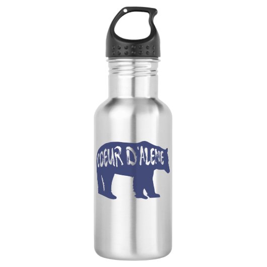 Coeur d'Alene Idaho Beer Waterfles (Voorkant)