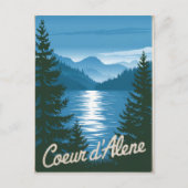 Coeur d'Alene Idaho Briefkaart (Voorkant)