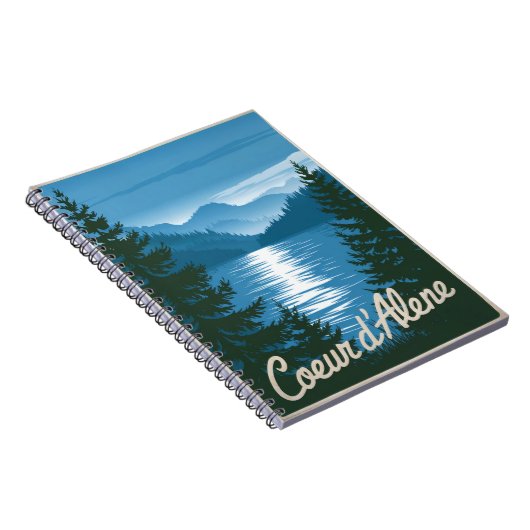 Coeur d'Alene Idaho Notitieboek (Rechterzijde)