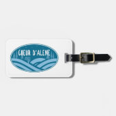Coeur d'Alene Idaho Outdoors Bagagelabel (Voorkant horizontaal)