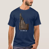 COEUR D'ALENE - IDAHO PATRIOT BURNT WOOD BLK T-SHIRT (Voorkant)