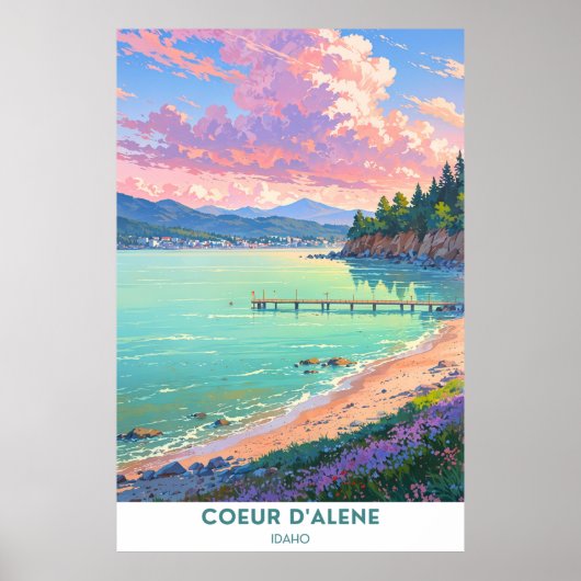 Coeur d'Alene, Idaho Poster (Voorkant)