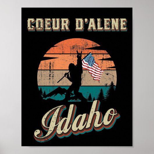 Coeur d'Alene Idaho Poster (Voorkant)