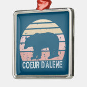 Coeur d'Alene Idaho Retro Beer Metalen Ornament (Links)