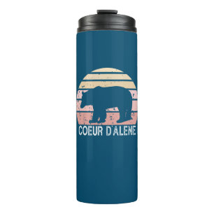 Coeur d'Alene Idaho Retro Beer Thermosbeker