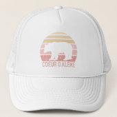 Coeur d'Alene Idaho Retro Beer Trucker Pet (Voorkant)