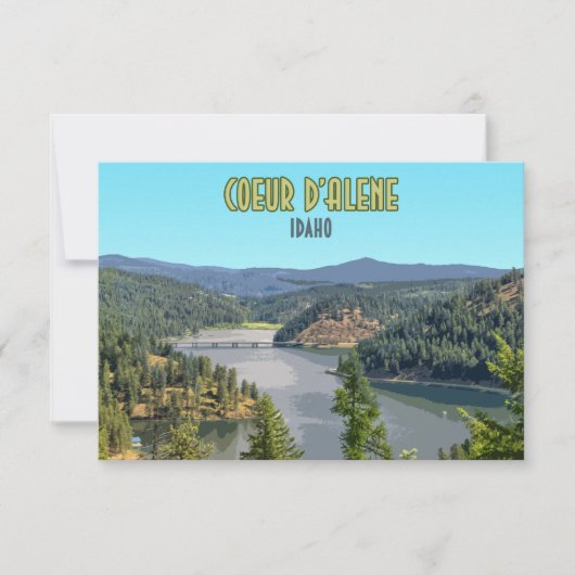 Coeur d'Alene Idaho Souvenir (Voorkant)