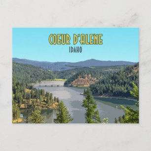 Coeur d'Alene Idaho Souvenir Briefkaart