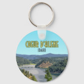 Coeur d'Alene Idaho Souvenir Sleutelhanger (Voorkant)