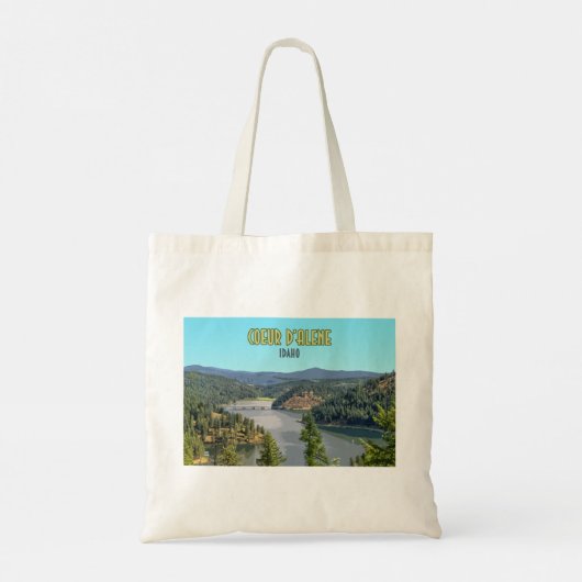 Coeur d'Alene Idaho Souvenir Tote Bag (Achterkant)