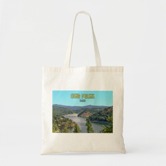Coeur d'Alene Idaho Souvenir Tote Bag (Voorkant)
