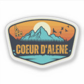 Coeur d'Alene, Idaho Sticker (Voorkant)
