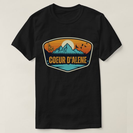 Coeur d'Alene, Idaho T-shirt (Design voorkant)