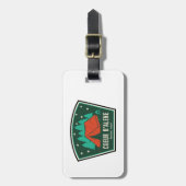 Coeur D'Alene National Forest Camping Bagagelabel (Voorkant verticaal)