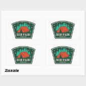 Coeur D'Alene National Forest Camping Rechthoekige Sticker (Vel)