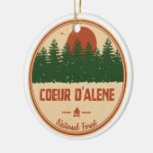 Coeur D'Alene National Forest Keramisch Ornament (Links)