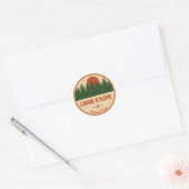 Coeur D'Alene National Forest Ronde Sticker (Envelop)