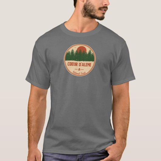Coeur D'Alene National Forest T-shirt (Voorkant)