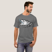 COEUR D'ALENE ONE BAD BASED SWALLOWED ID PATRIOT T-SHIRT (Voorkant volledig)