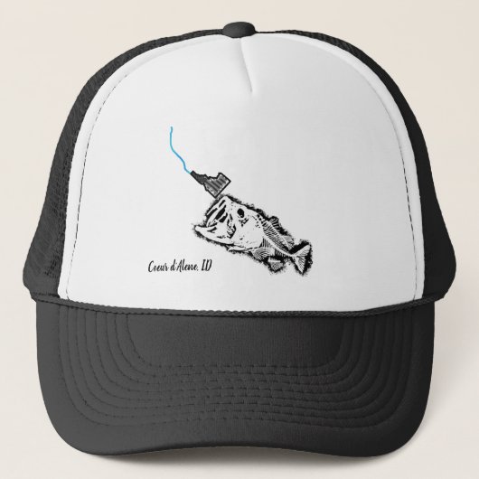 COEUR D'ALENE - ONE BAD BASKING ID PATRIOT TRUCKER PET (Voorkant)