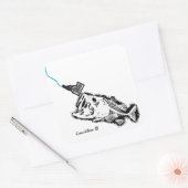 COEUR D'ALENE - ONE BAD BASKING ID PATRIOT VIERKANTE STICKER (Envelop)