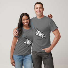 COEUR D'ALENE - ONE BAD BASS - STRIKING IDAHO T-SHIRT