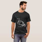 COEUR D'ALENE - ONE BAD BASS - STRIKING IDAHO T-SHIRT (Voorkant volledig)