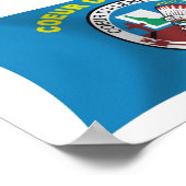 Coeur d'Alene Vlag Poster Print (Hoek)