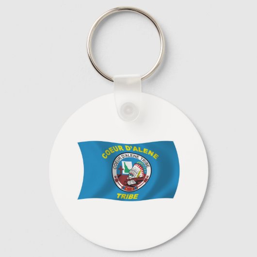 Coeur d'Alene Vlag Sleutelhanger (Voorkant)