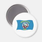 Coeur d'Alene Vlagmagneet Magneet (Voorkant / Achterkant)