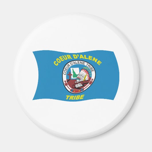 Coeur d'Alene Vlagmagneet Magneet (Voorkant)