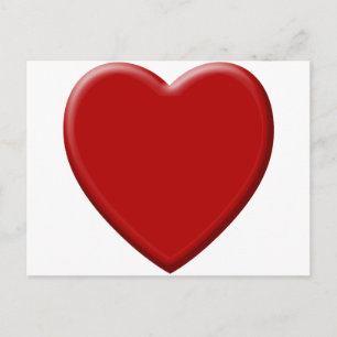 Coeur d'amour rouge briefkaart